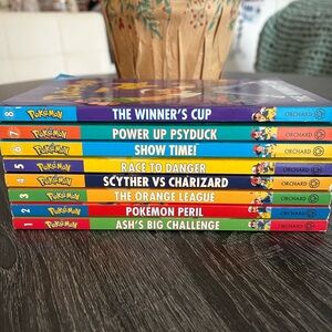 Pokemon Book Set (1-8) Plus Handbook,Guidebook,Adventure Guide